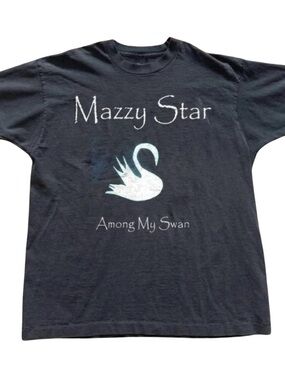 Mazzy Star Among My Swan Black Graphic Tee
